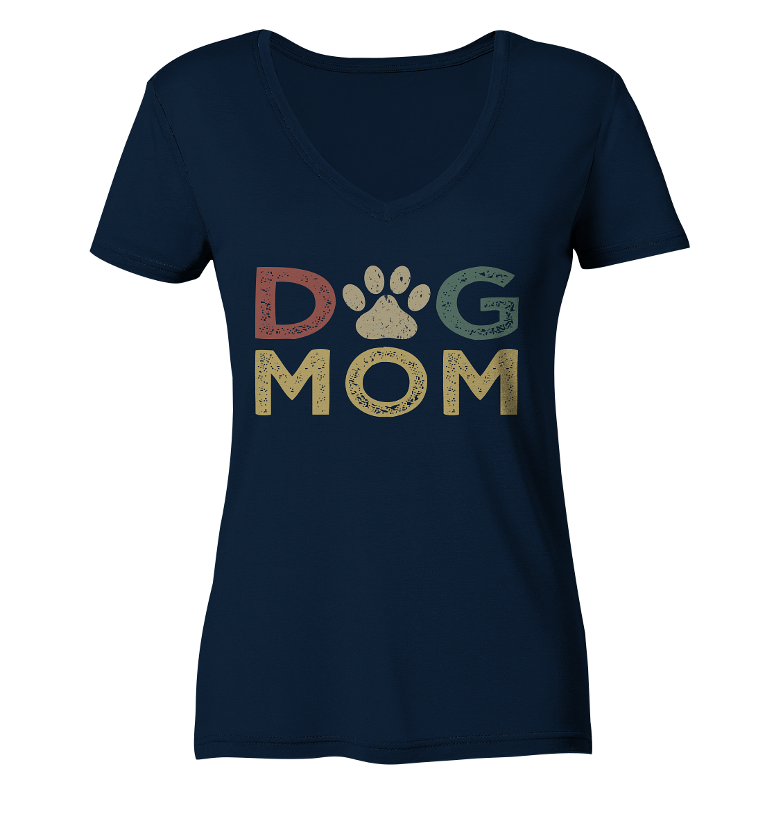 Dog Mum - personalisierbar - Ladies V-Neck Shirt