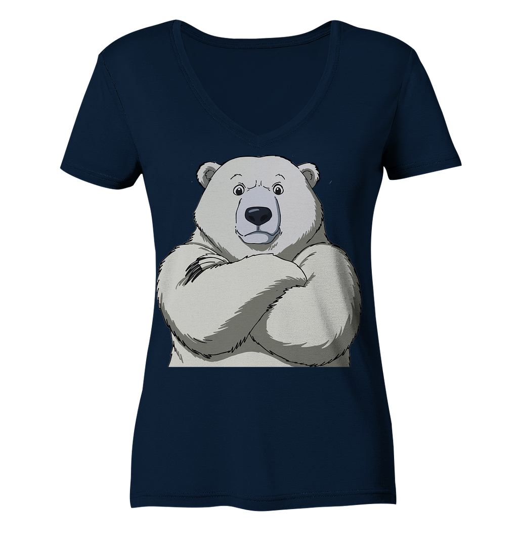 Cooler Eisbär - Ladies V-Neck Shirt