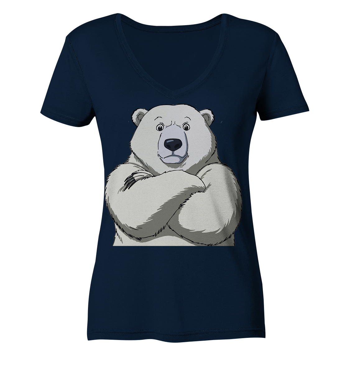Cooler Eisbär - Ladies V-Neck Shirt
