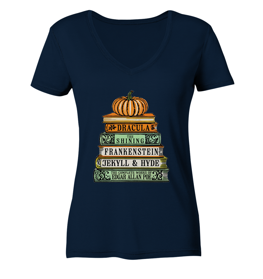 Halloween Autoren - Ladies V-Neck Shirt