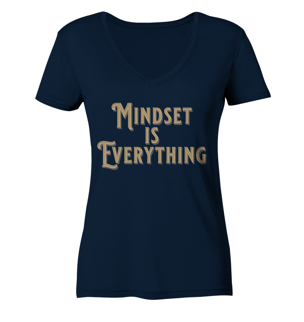 MIndset is Everything - Ladies V-Neck Shirt