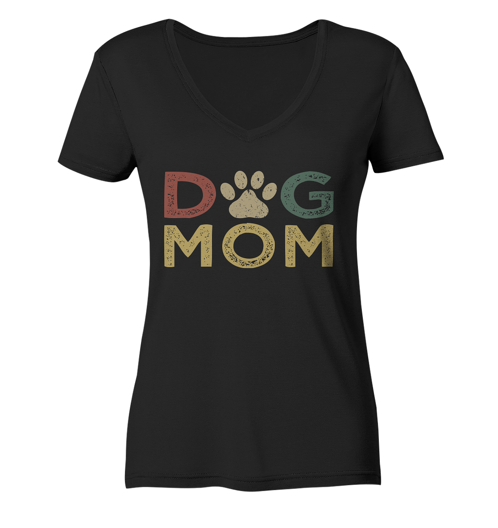 Dog Mum - personalisierbar - Ladies V-Neck Shirt
