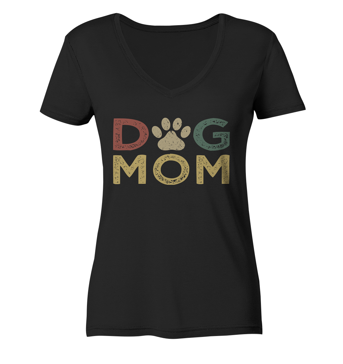 Dog Mum - personalisierbar - Ladies V-Neck Shirt