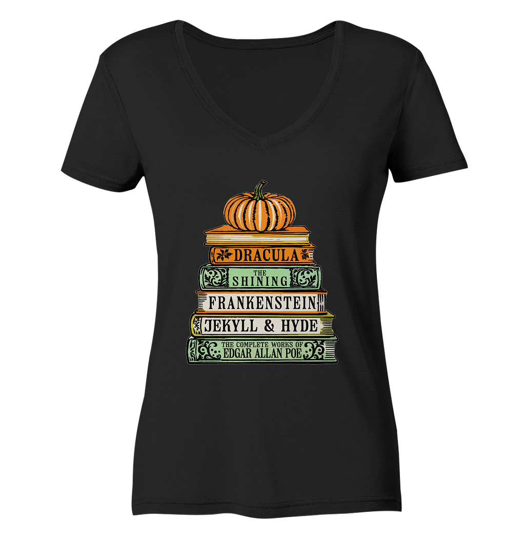 Halloween Autoren - Ladies V-Neck Shirt