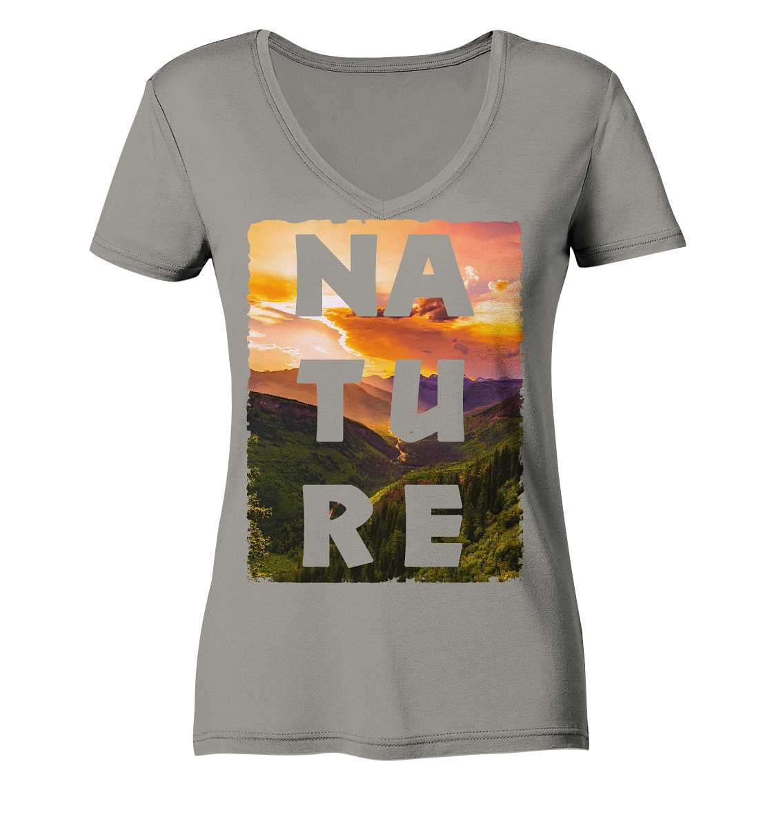 NATURE Art - Ladies V-Neck Shirt