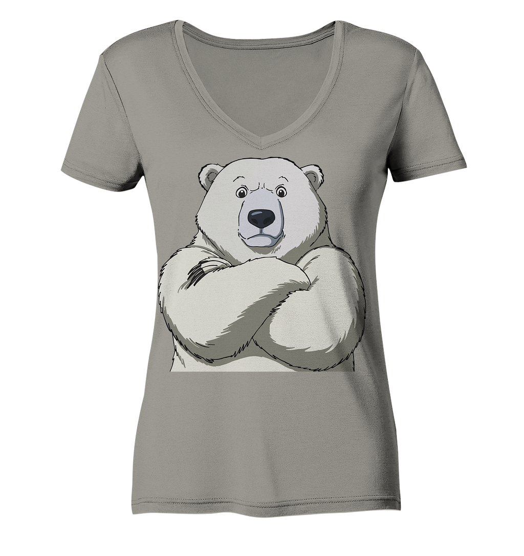 Cooler Eisbär - Ladies V-Neck Shirt