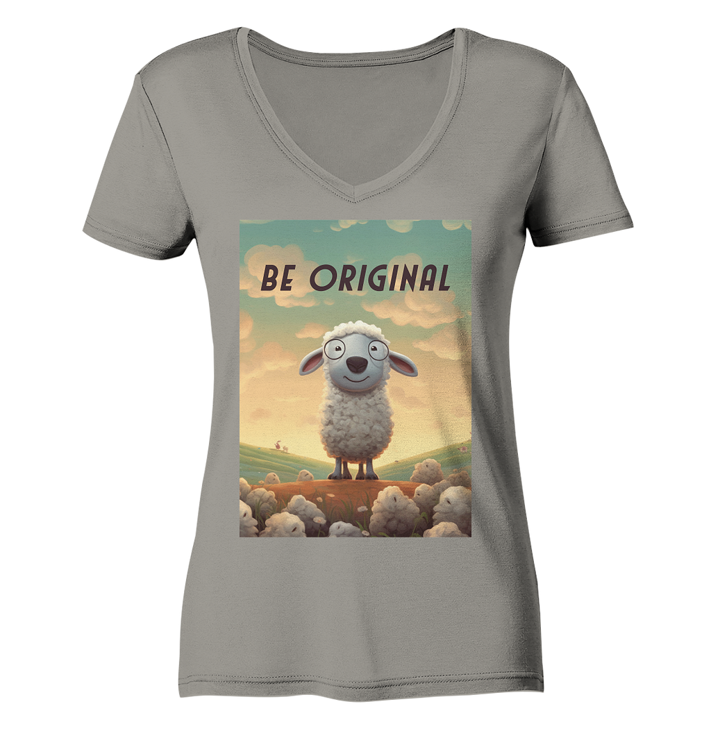 Be Original Shaf Motivation  - Ladies V-Neck Shirt
