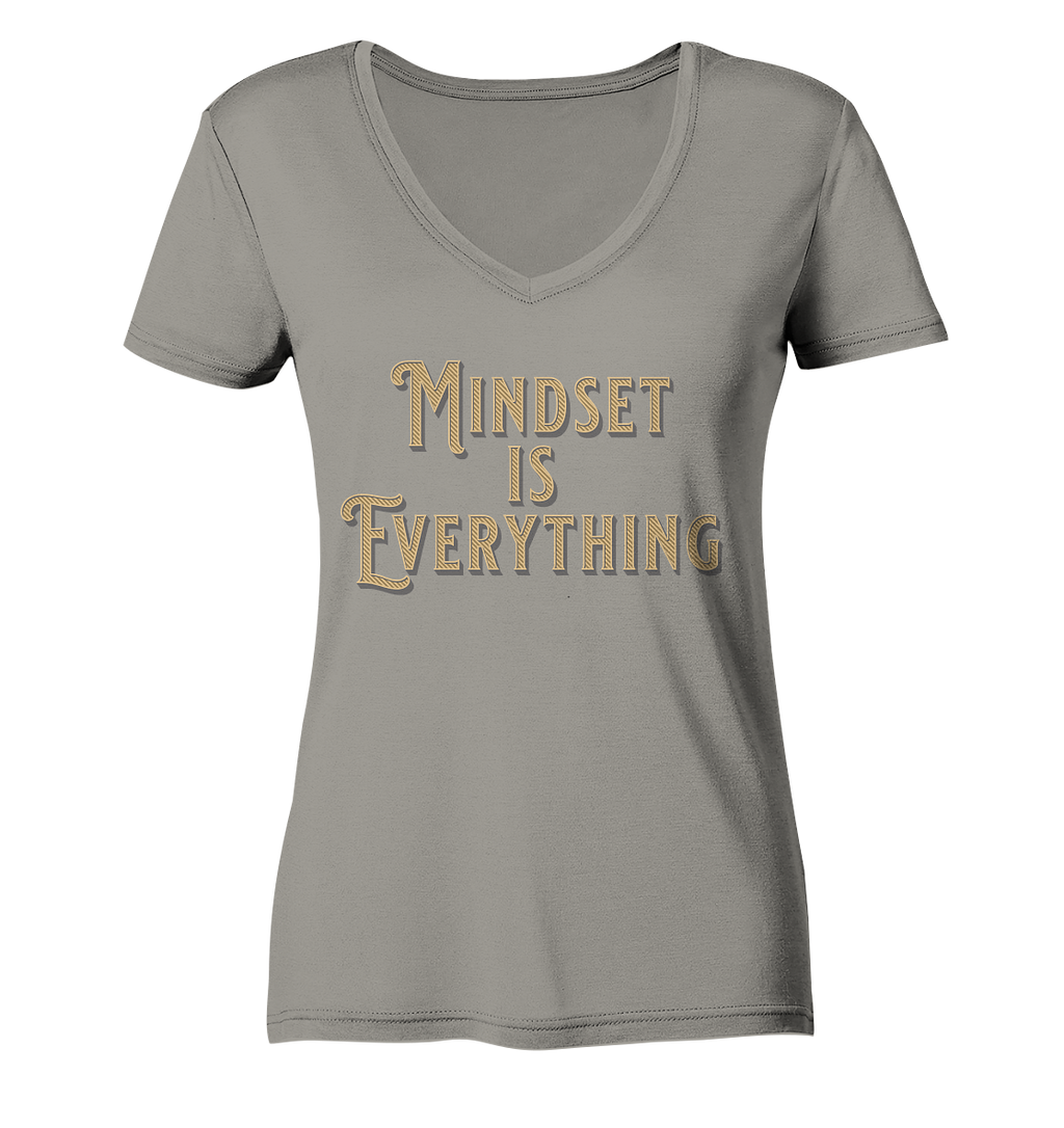 MIndset is Everything - Ladies V-Neck Shirt