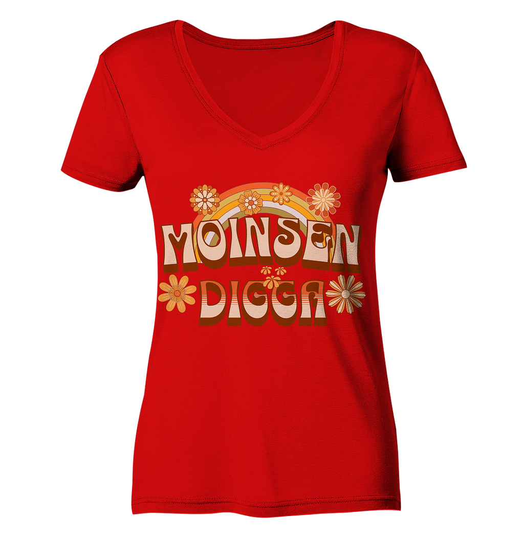 Moinsen Digga - Ladies V-Neck Shirt