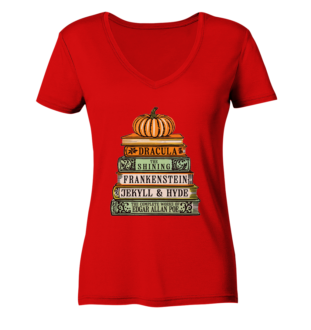 Halloween Autoren - Ladies V-Neck Shirt