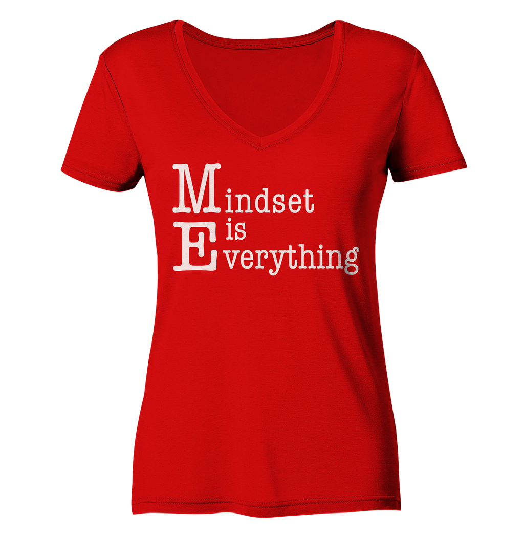 Mindset is Everything - Ladies V-Neck Shirt