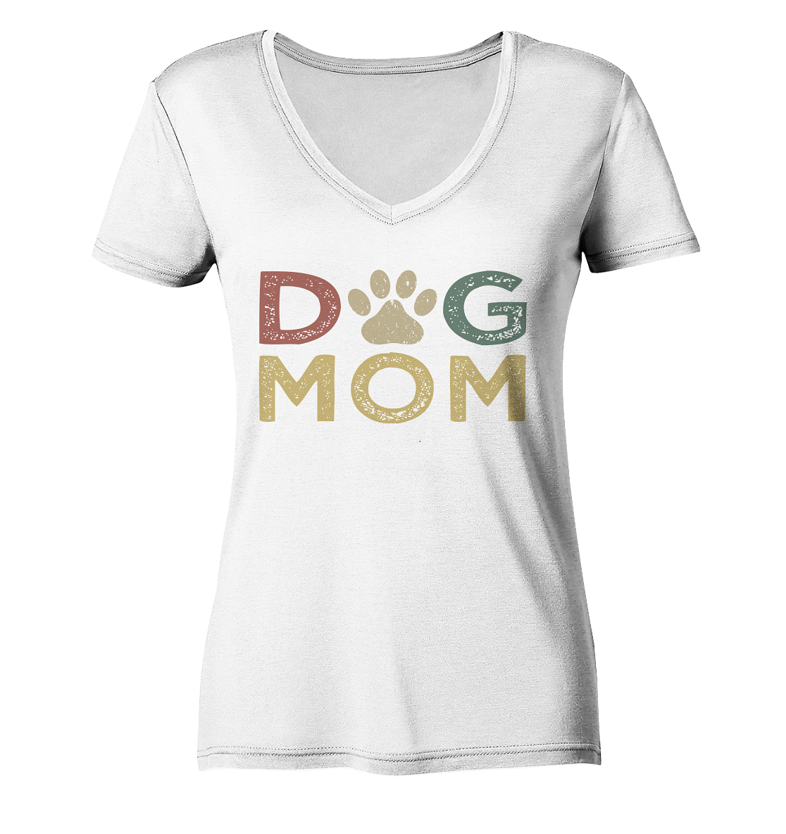 Dog Mum - personalisierbar - Ladies V-Neck Shirt