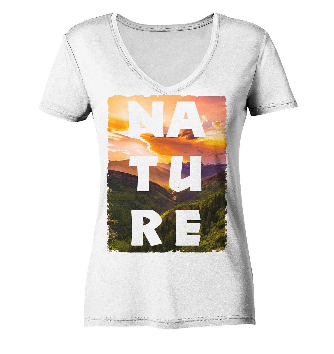 NATURE Art - Ladies V-Neck Shirt