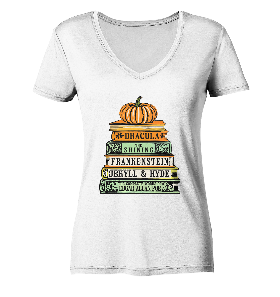 Halloween Autoren - Ladies V-Neck Shirt