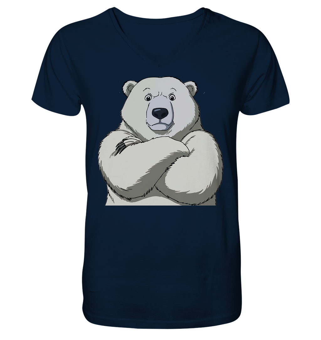 Cooler Eisbär - Mens Organic V-Neck Shirt
