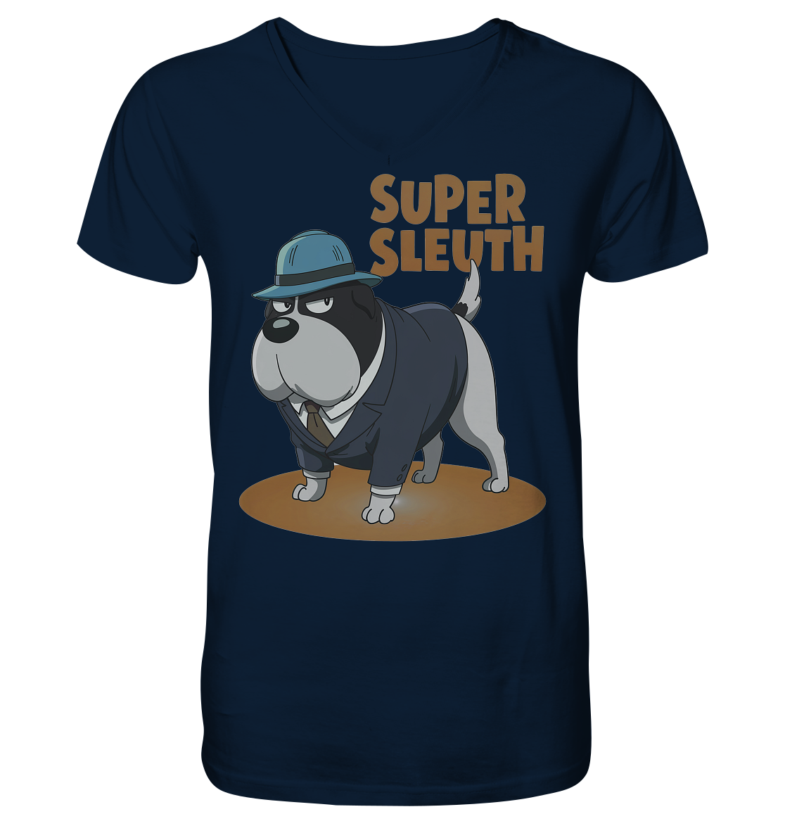 Hund Super Sleuth Detektiv - Mens Organic V-Neck Shirt