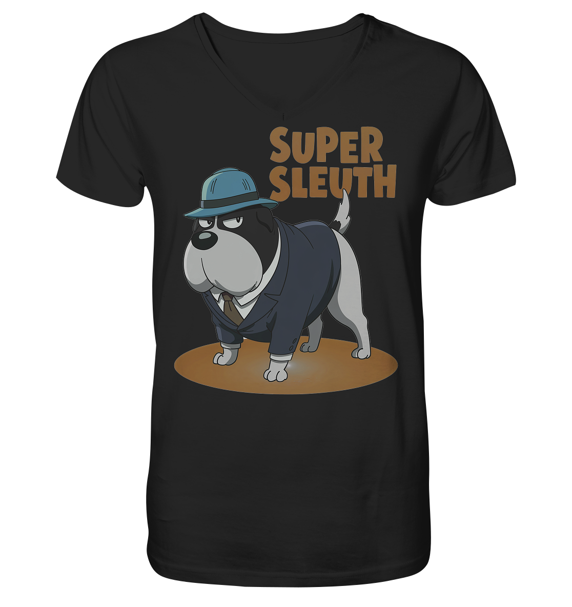Hund Super Sleuth Detektiv - Mens Organic V-Neck Shirt