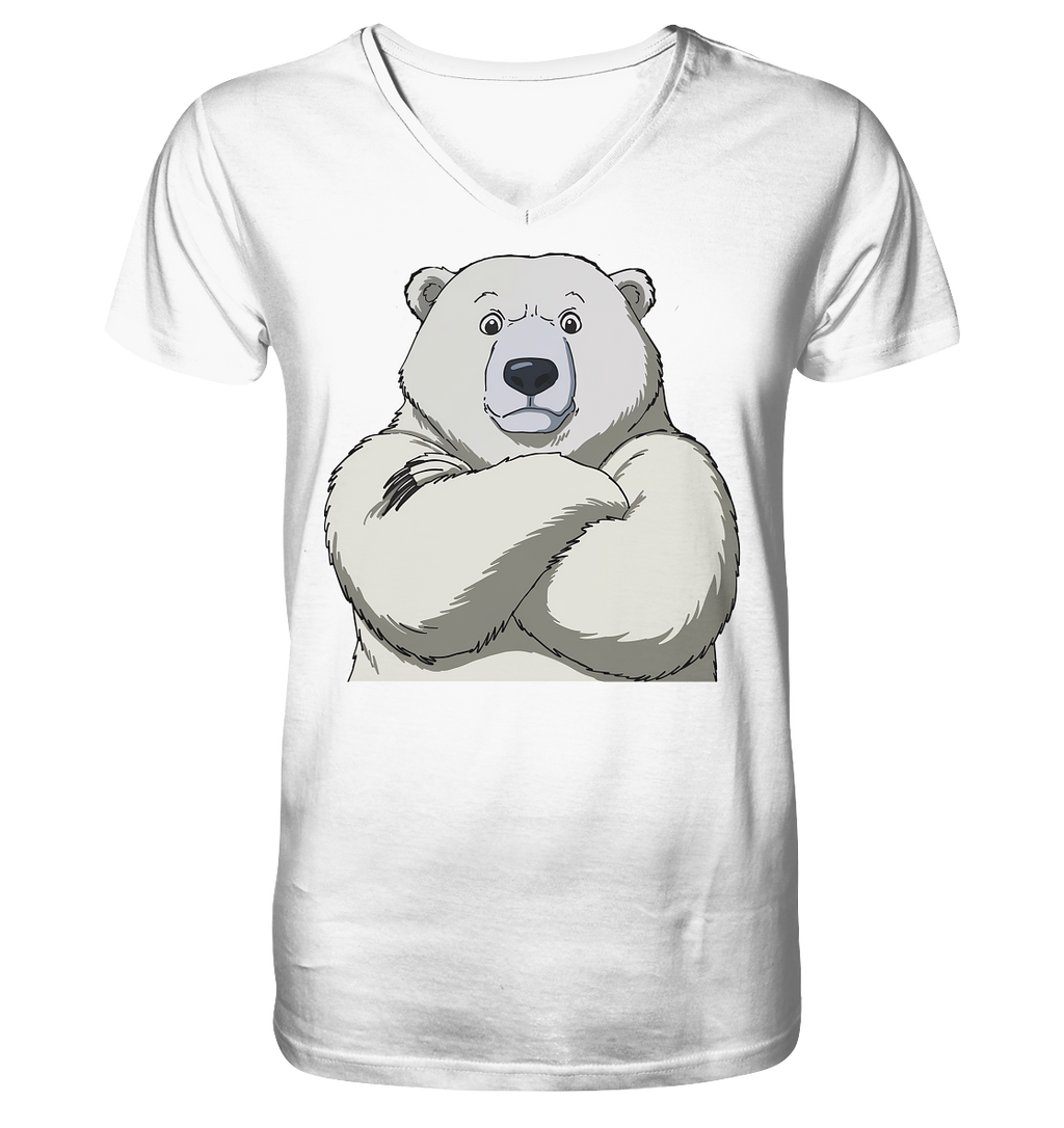 Cooler Eisbär - Mens Organic V-Neck Shirt