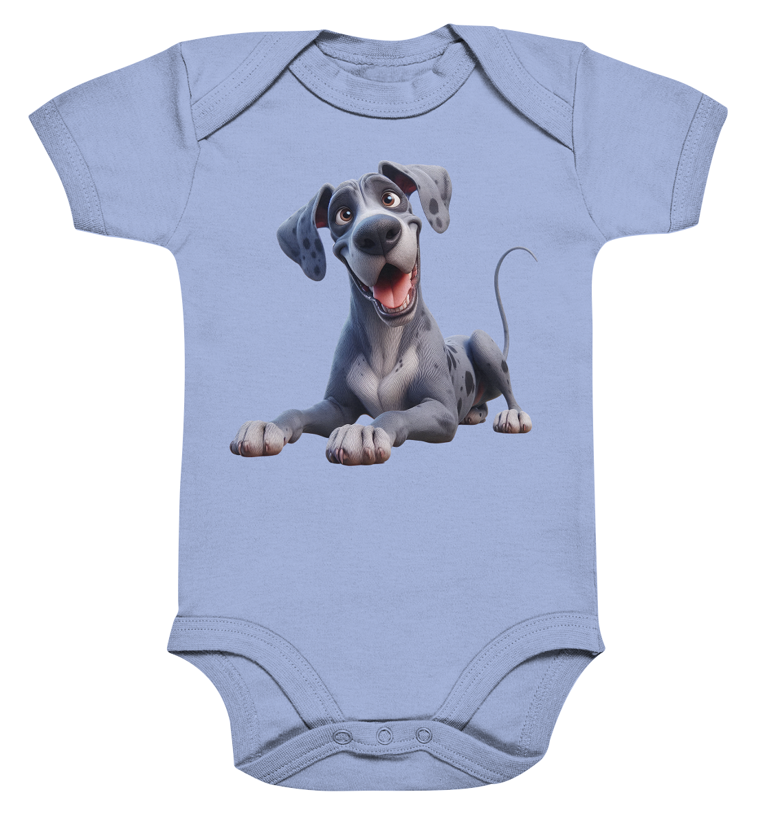 Dänische Dogge - personalisierbar - Organic Baby Bodysuit
