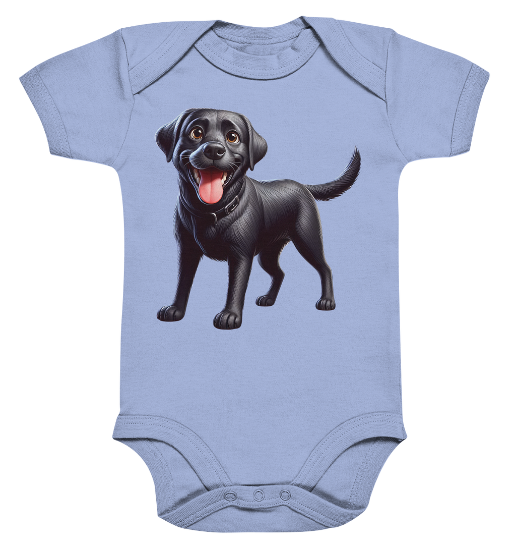Cartoon Labrador Retreiver - personalisierbar - Organic Baby Bodysuit