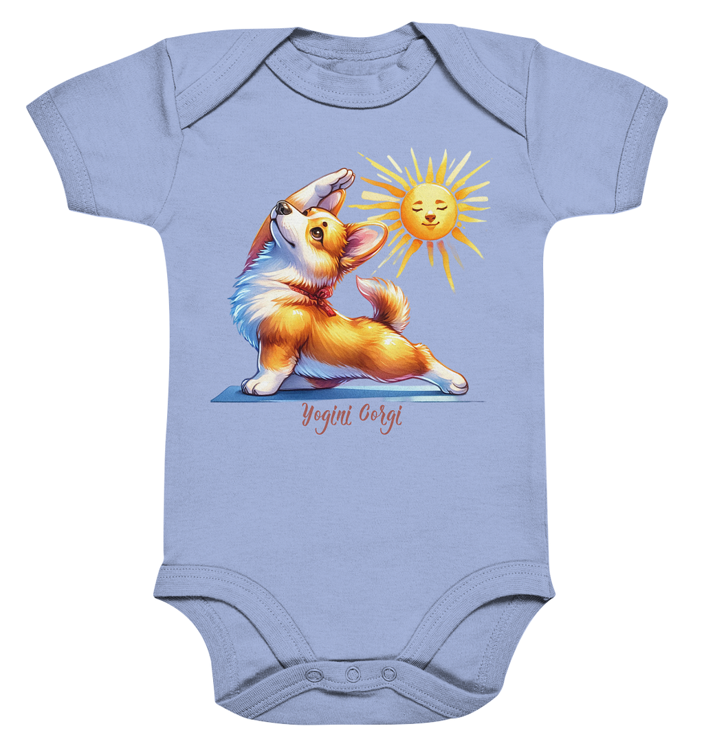 Yoga Corgi Hund yogini Gorgi - personalisierbar - Organic Baby Bodysuit