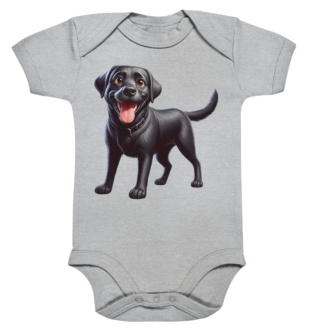 Cartoon Labrador Retreiver - personalisierbar - Organic Baby Bodysuit