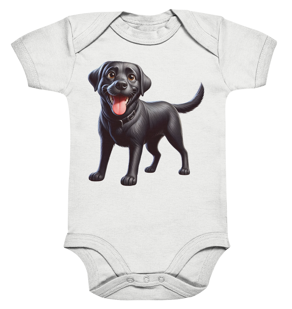 Cartoon Labrador Retreiver - personalisierbar - Organic Baby Bodysuit