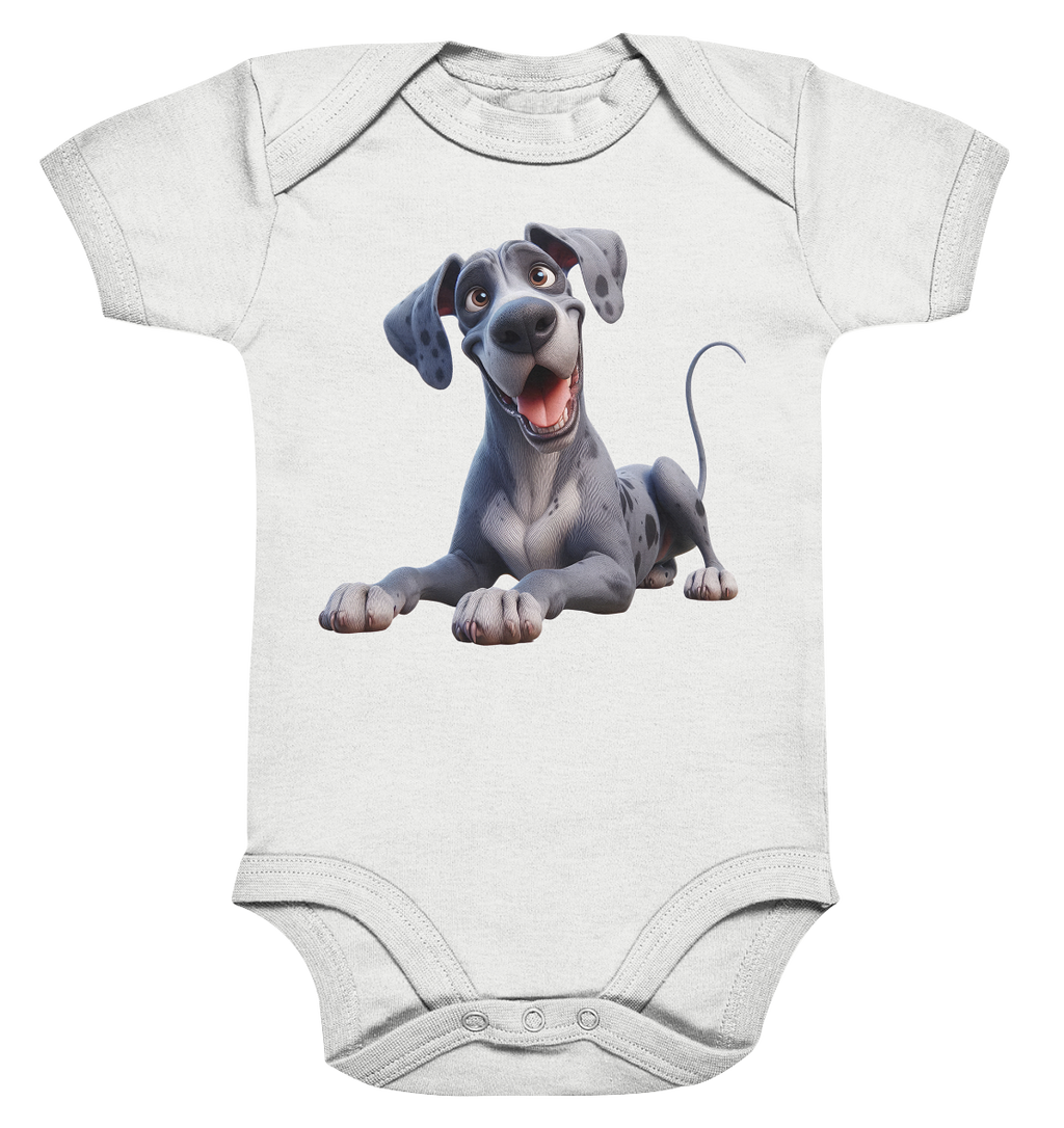 Dänische Dogge - personalisierbar - Organic Baby Bodysuit