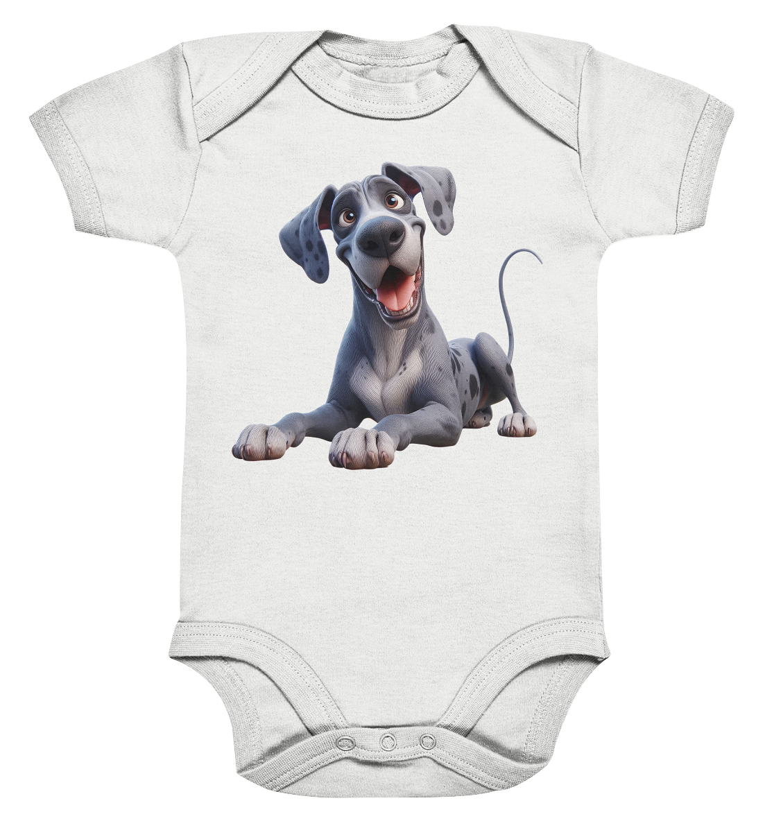 Dänische Dogge - personalisierbar - Organic Baby Bodysuit