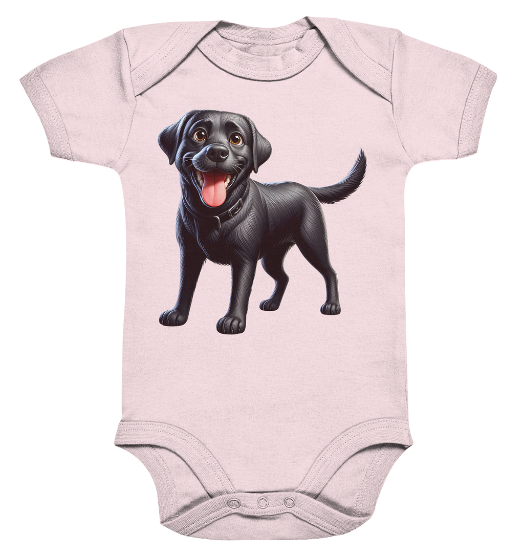 Cartoon Labrador Retreiver - personalisierbar - Organic Baby Bodysuit