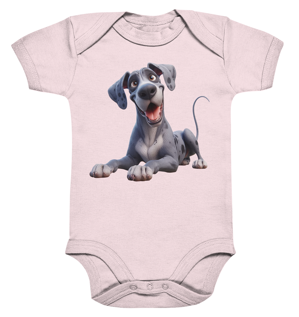 Dänische Dogge - personalisierbar - Organic Baby Bodysuit