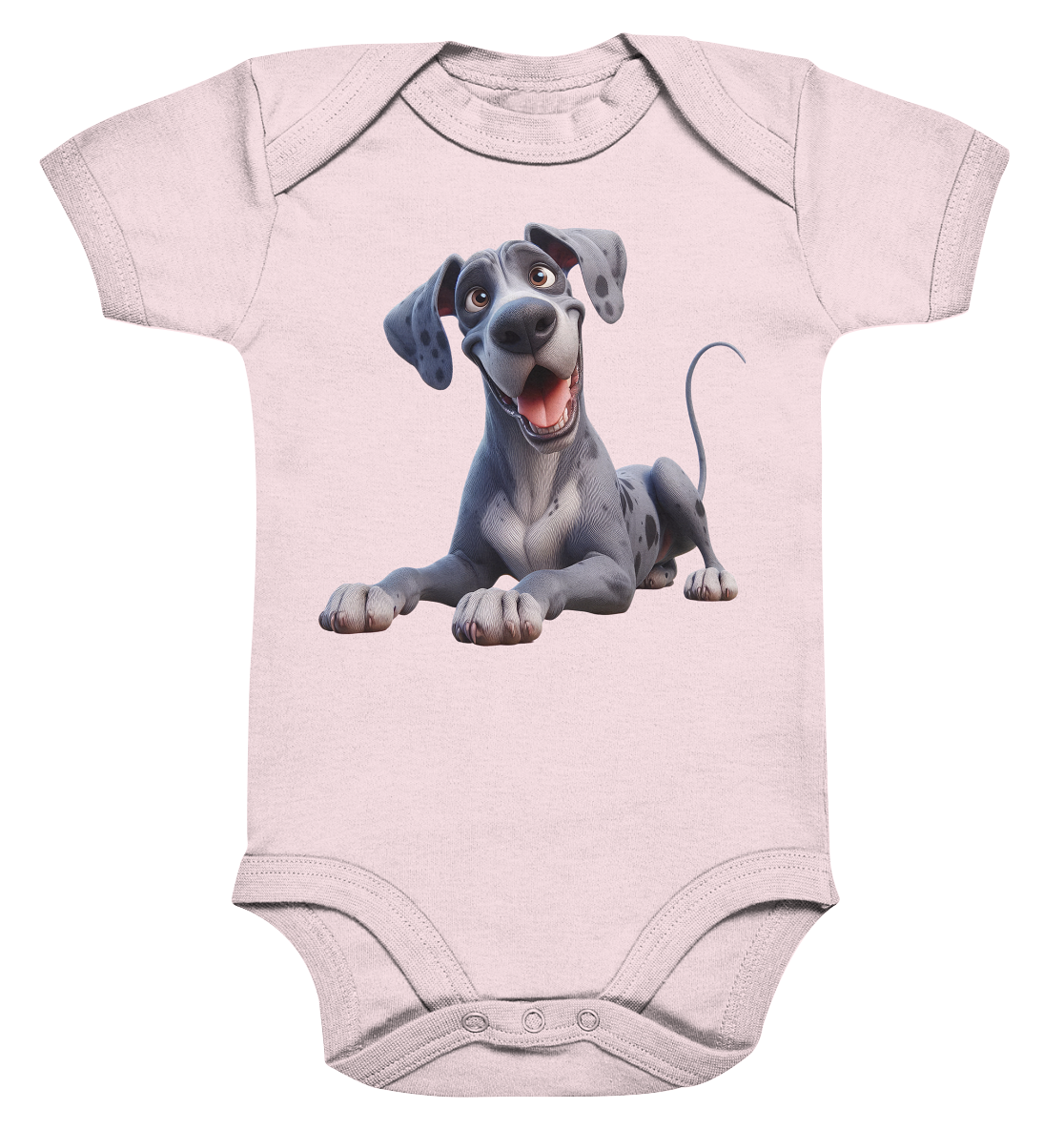 Dänische Dogge - personalisierbar - Organic Baby Bodysuit