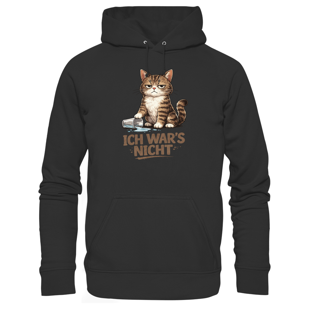 Ich war's nicht... Grumpy Cat Cartoon - Organic Basic Hoodie