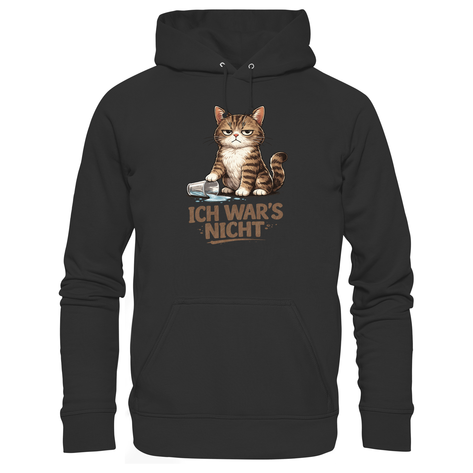 Ich war's nicht... Grumpy Cat Cartoon - Organic Basic Hoodie