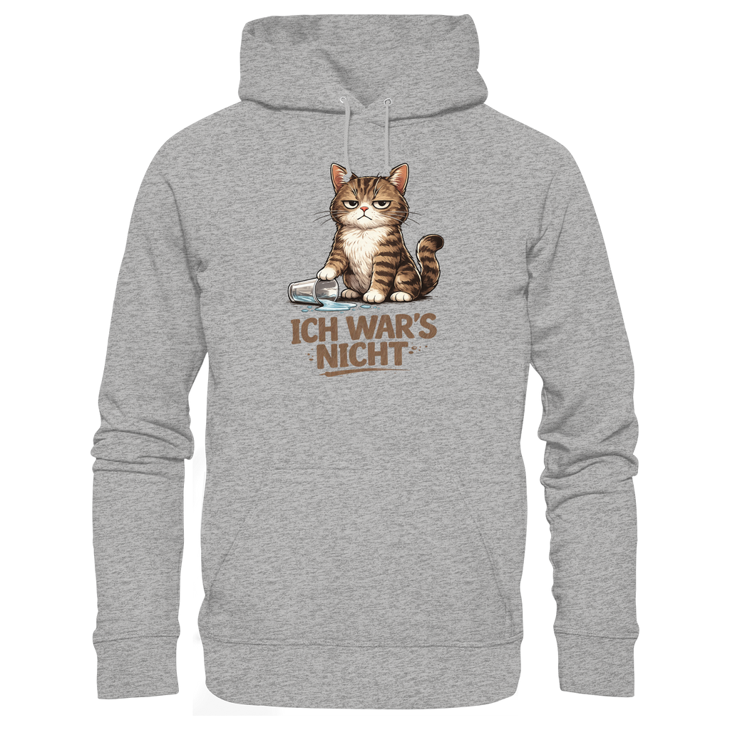 Ich war's nicht... Grumpy Cat Cartoon - Organic Basic Hoodie