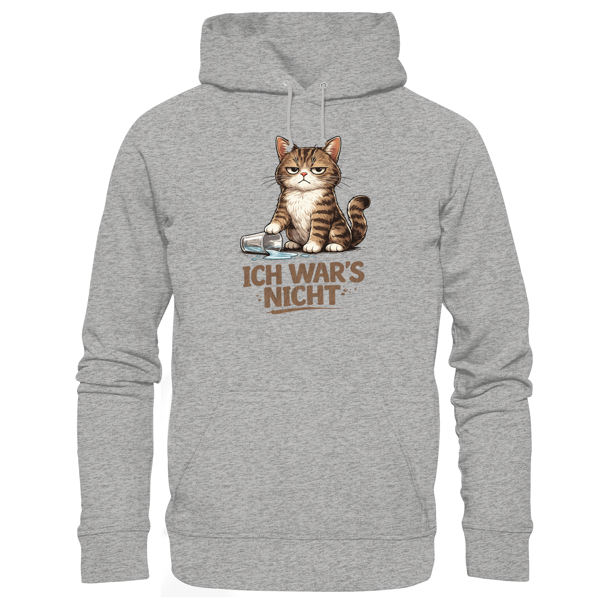 Ich war's nicht... Grumpy Cat Cartoon - Organic Basic Hoodie