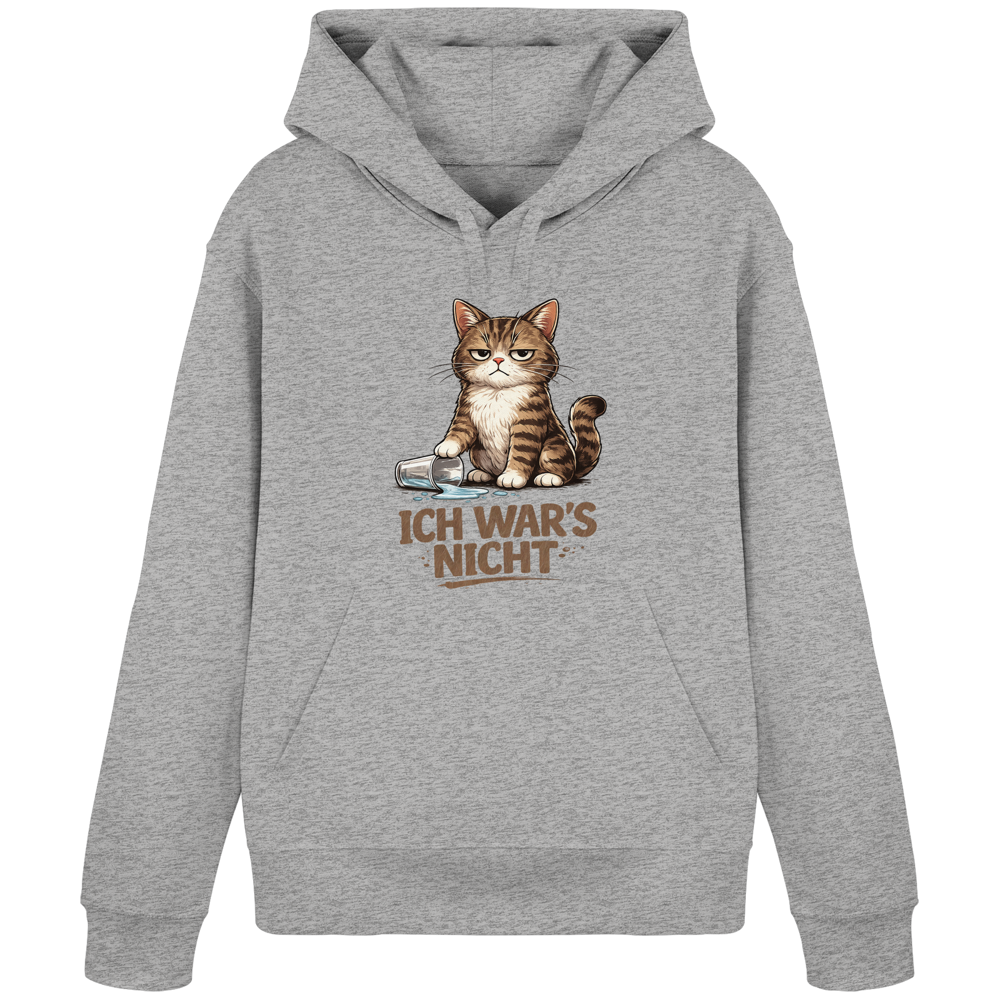 Ich war's nicht... Grumpy Cat Cartoon - Organic Basic Hoodie
