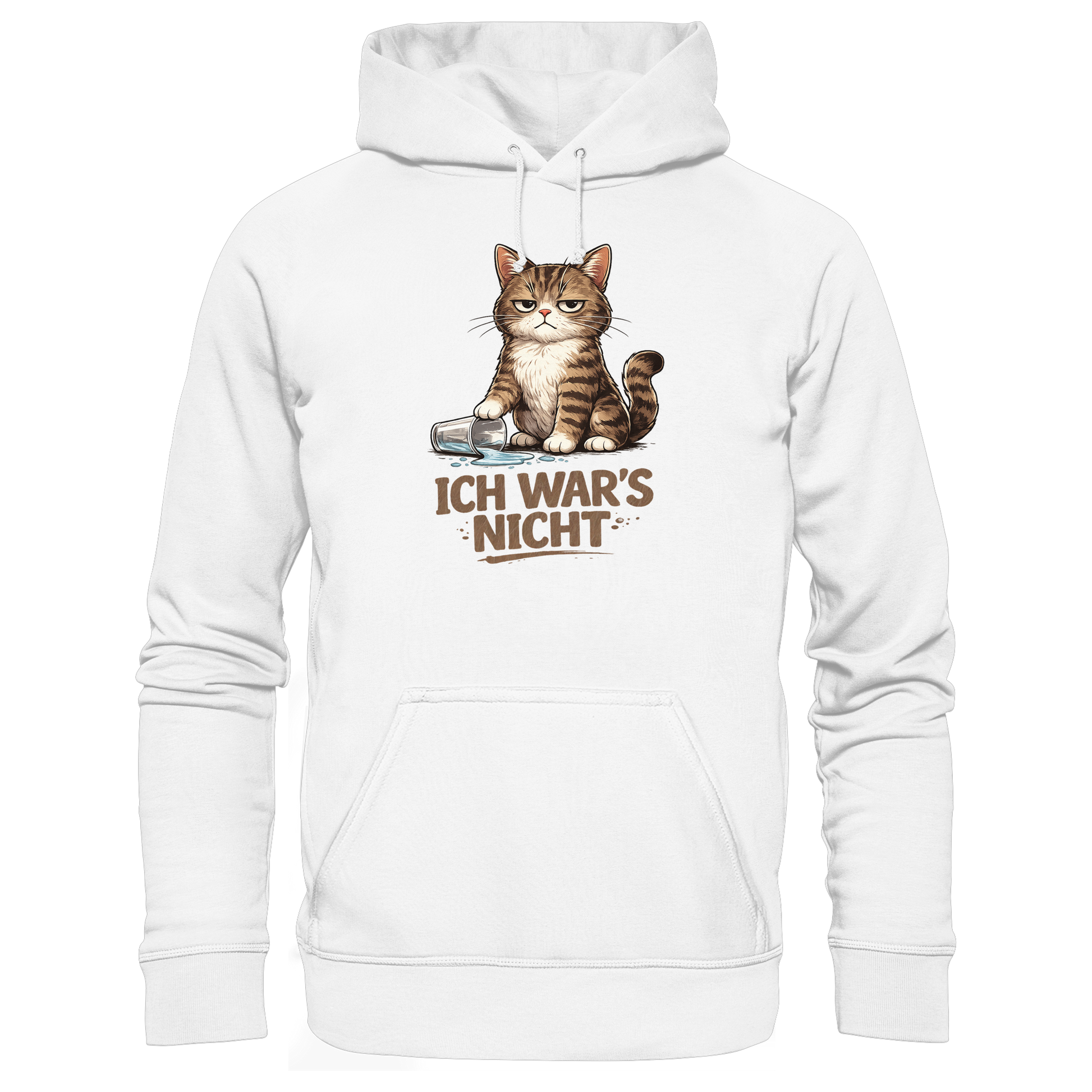 Ich war's nicht... Grumpy Cat Cartoon - Organic Basic Hoodie