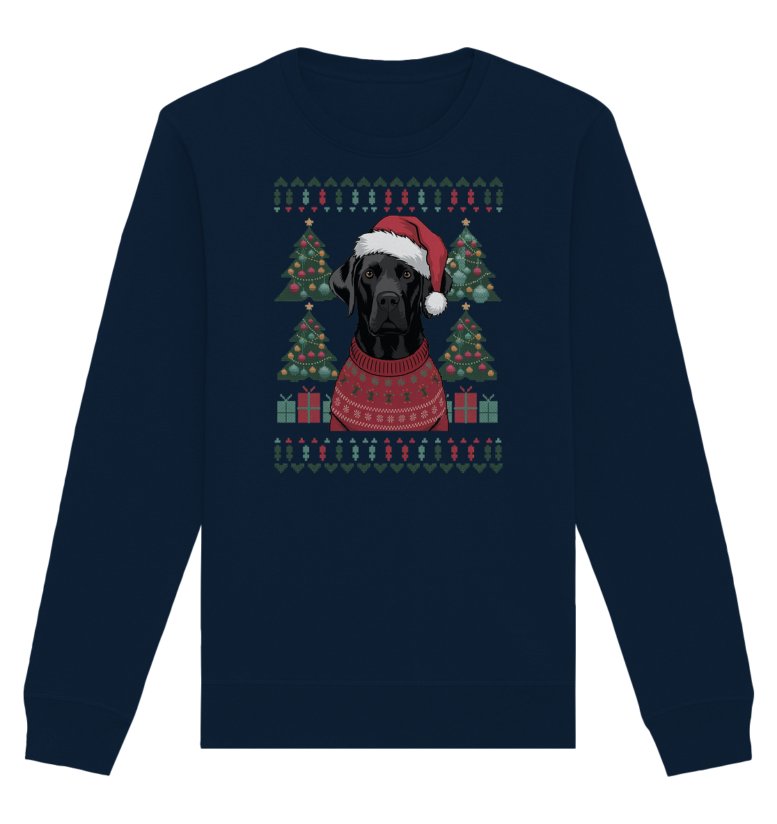 Ugly Christmas Weihnachten Labrador - Organic Basic Unisex Sweatshirt