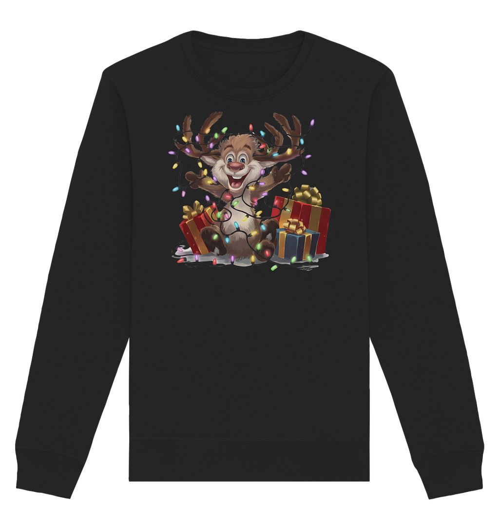 Ugly Christmas Weihnachten Rudolph - Organic Basic Unisex Sweatshirt
