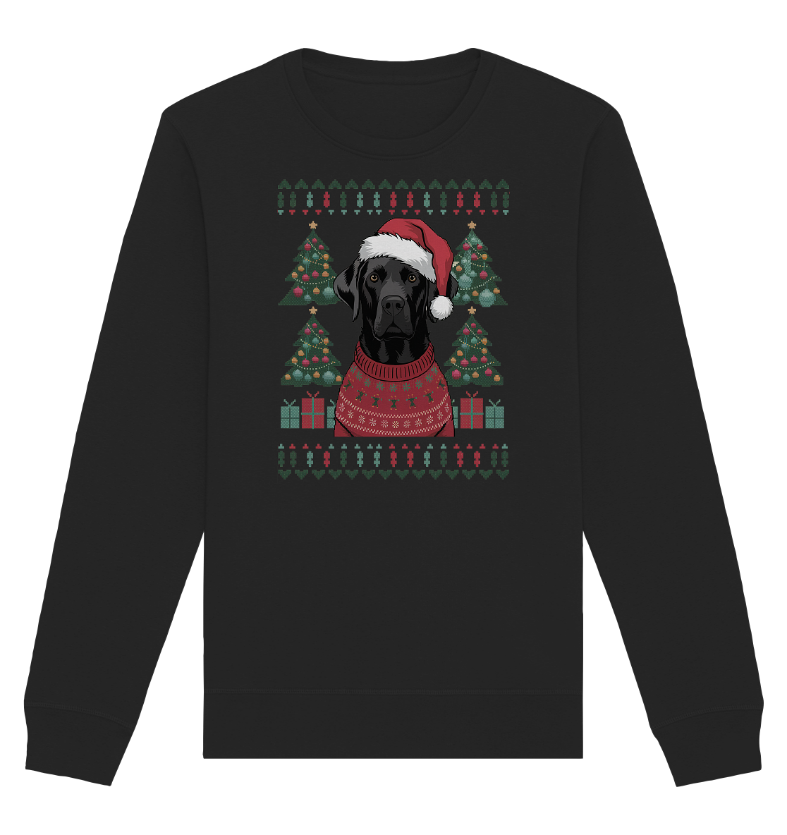Ugly Christmas Weihnachten Labrador - Organic Basic Unisex Sweatshirt