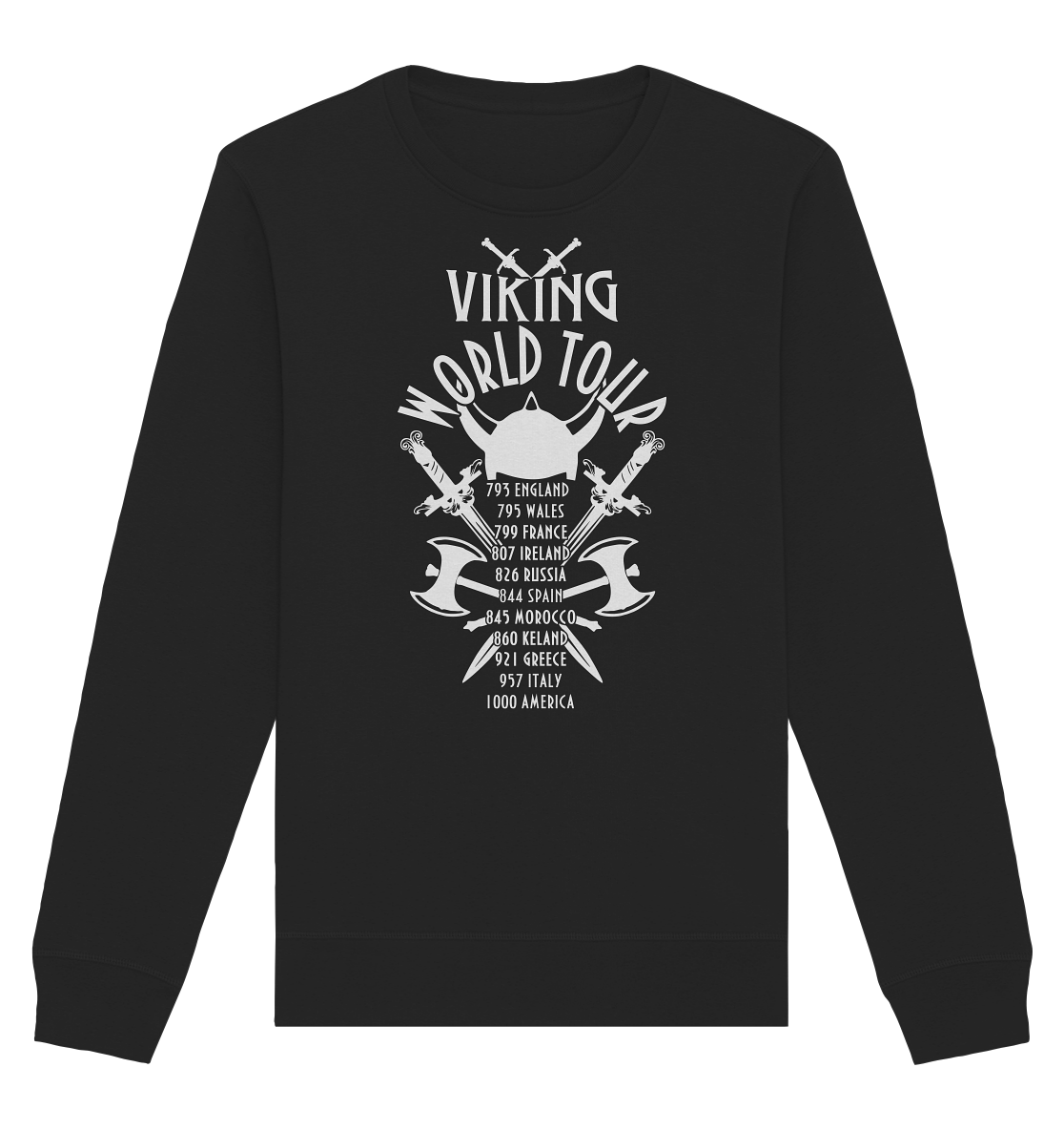 Viking World Tour Fun - Organic Basic Unisex Sweatshirt