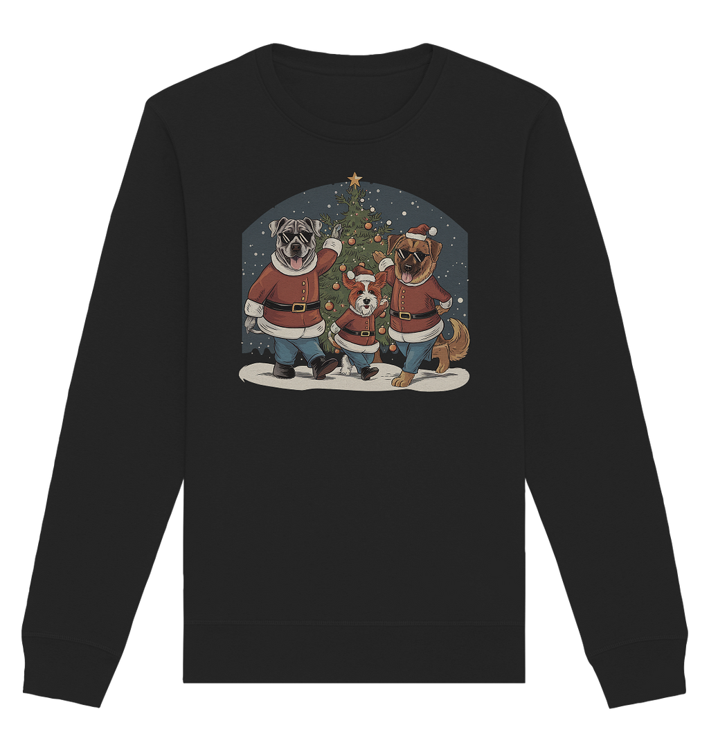 Ugly Christmas Weihnachts Hunde  - Organic Basic Unisex Sweatshirt