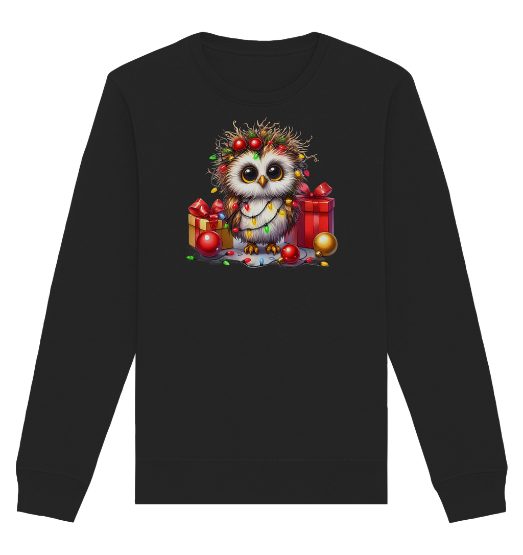 Ugly Christmas Weihnachten Eule - Organic Basic Unisex Sweatshirt