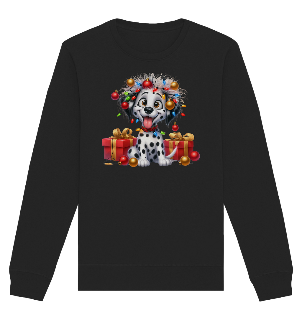 Ugly Christmas Weihnachten Dalmatiner - Organic Basic Unisex Sweatshirt