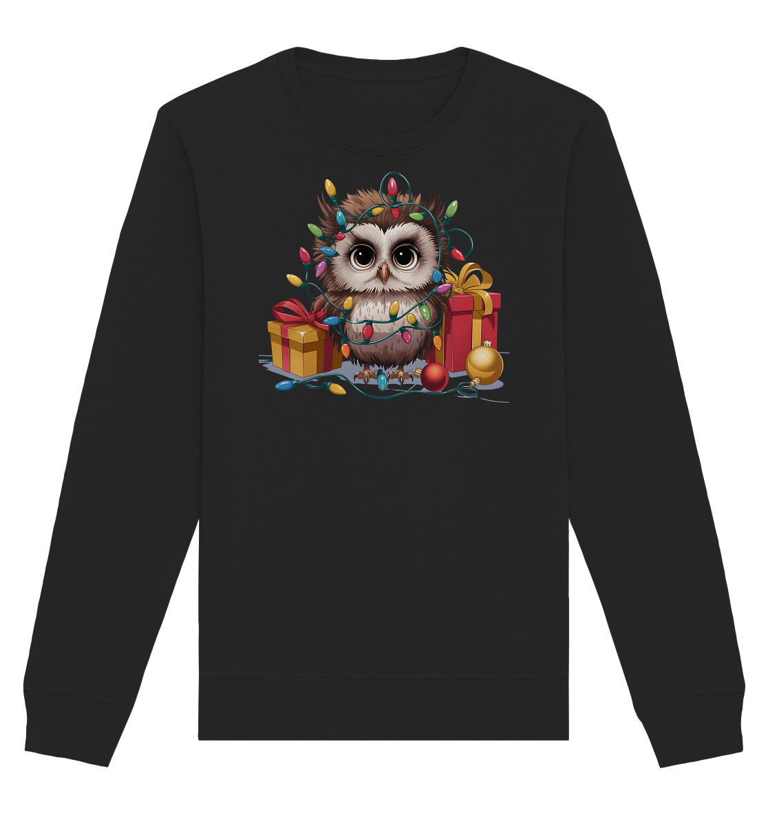 Ugly Christmas Weihnachten Eule - Organic Basic Unisex Sweatshirt