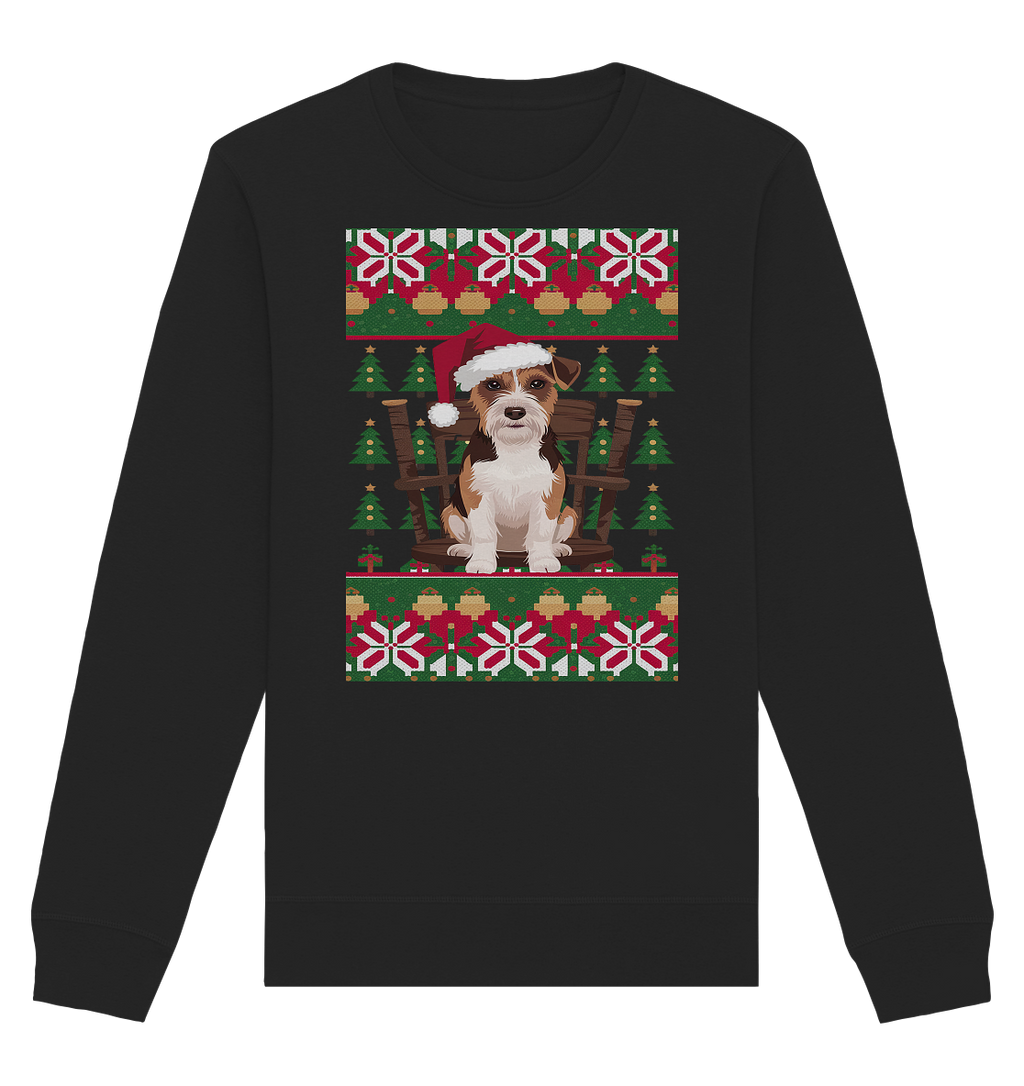 Ugly Christmas Weihnachten Terrier - Organic Basic Unisex Sweatshirt