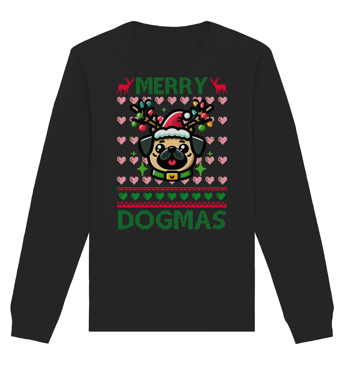 Ugly Christmas Merry Dogmas - Organic Basic Unisex Sweatshirt