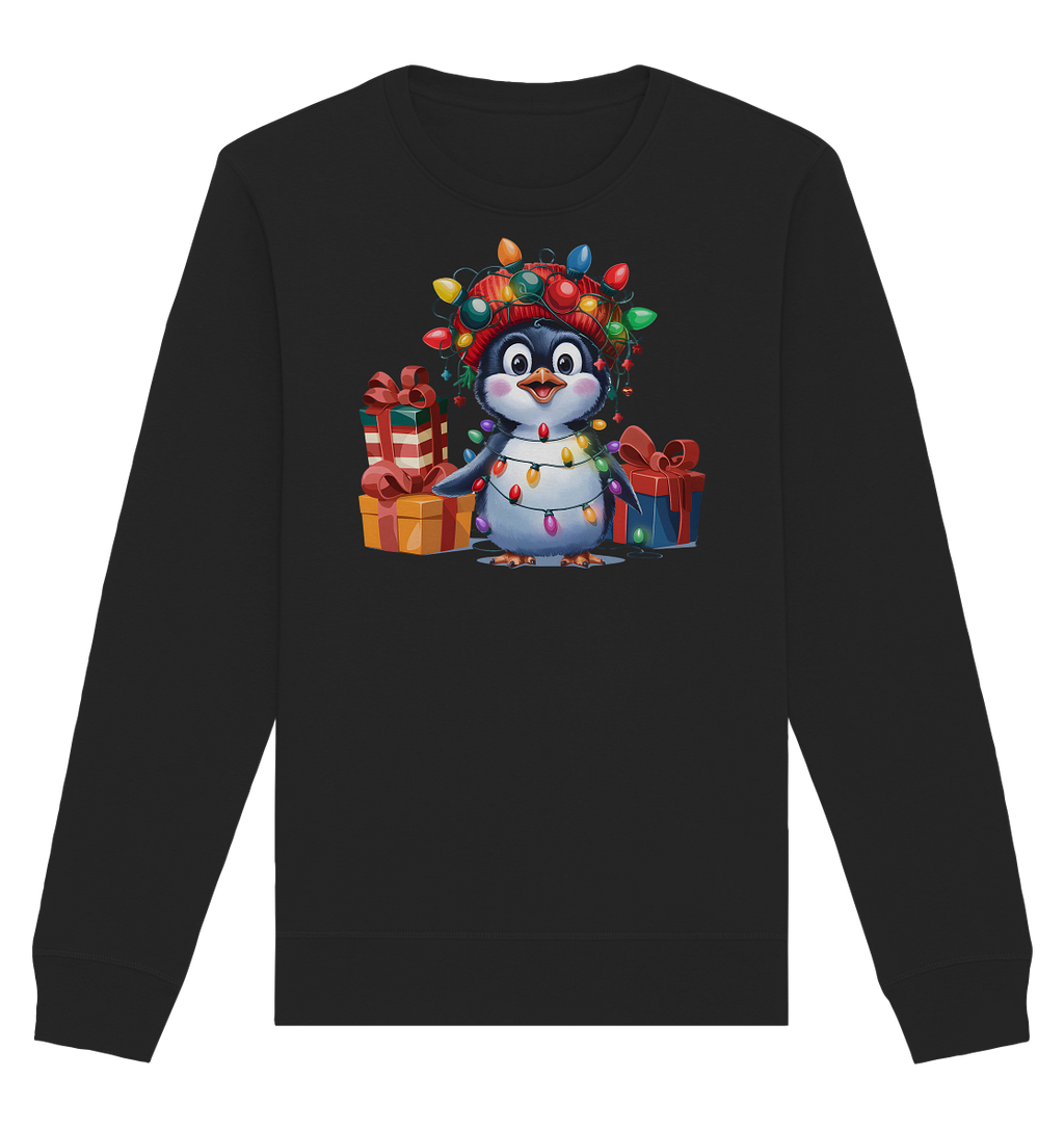 Ugly Christmas Weihnachten Penguin - Organic Basic Unisex Sweatshirt