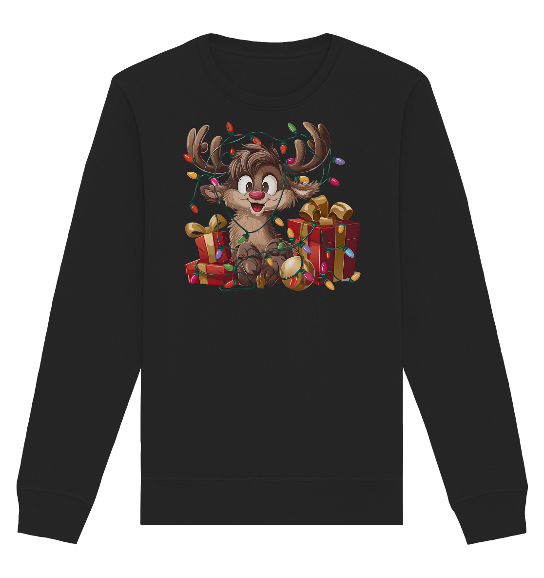 Ugly Christmas Weihnachten  Rudolph - Organic Basic Unisex Sweatshirt
